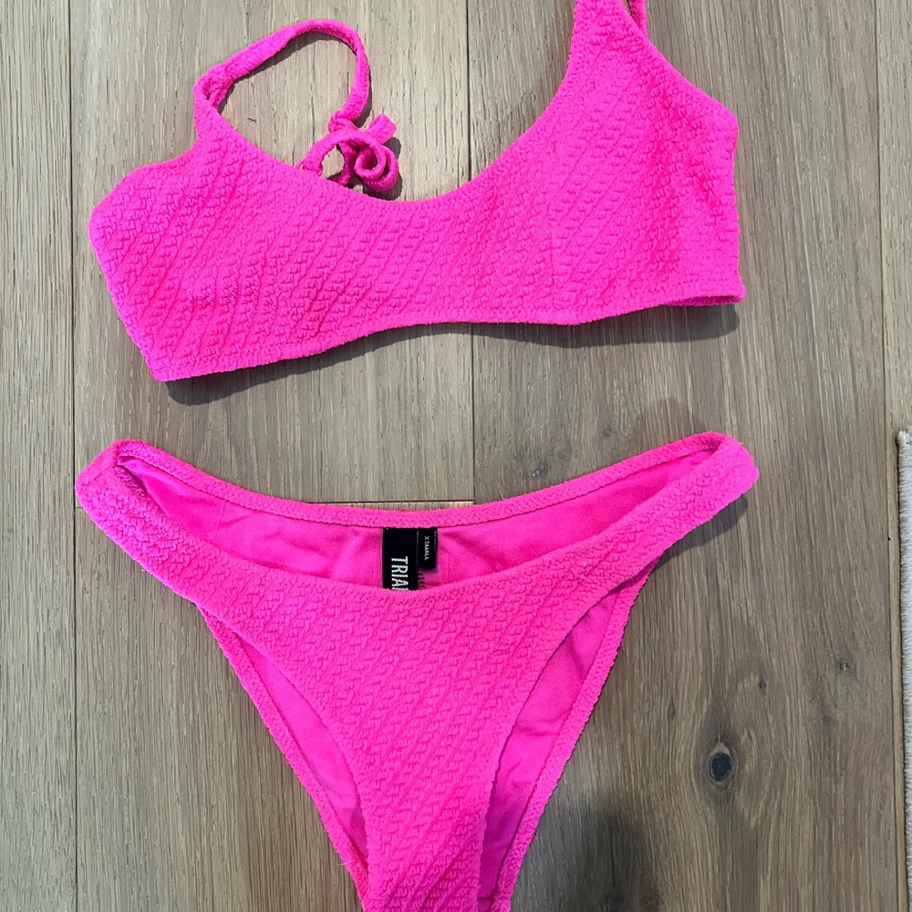 Triangl Swimwear Pink Sporty Bikini Set